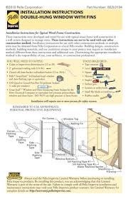 installation instructions double hung