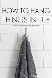 Check spelling or type a new query. How To Drill Into Tile To Hang Things Maison De Pax Quirky Home Decor Unique Home Decor Towel Hooks