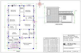 34 X 58 East Face 3 Bhk House Plan