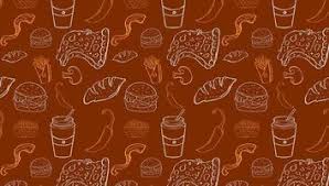 fast food wallpaper vector art icons