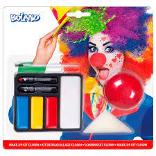 face paint set clown with clown nose