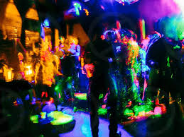 Indoors People Party Gathering Celebration Men Dancing Nighttime Dance Floor Lighting Lights Bold Colors Neon Colors Shadows Night Club Club Building Vibrant Movement Togetherness Dance By Leah Tanner Photo Stock Snapwire