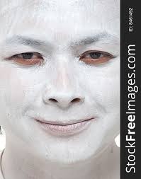 white makeup asian boy with diffe