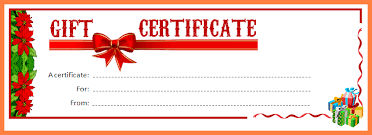 7 Free Online Gift Certificates Templates Andrew Gunsberg