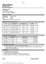 Mechanical Resume Format Pdf   Free Resume Example And Writing    
