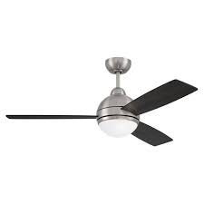 dual mount brushed nickel ceiling fan