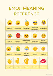 free emoji meaning chart in