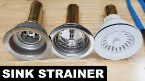 how to replace a kitchen sink strainer