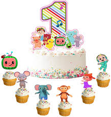 One (1) 300 dpi high resolution pdf file formatted to be printed on us letter/a4 size. Amazon Com 25pcs Coco Melon 1st Birthday Cake Topper Cupcake Toppers Set Coco Melon First Birthday Decorations Party Supplies For Baby Boys Girls Birthday Decor Toys Games