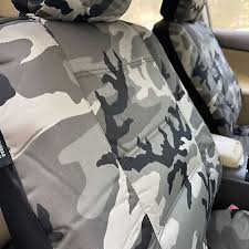 Cotton Canvas Army Camo Car Seat Covers