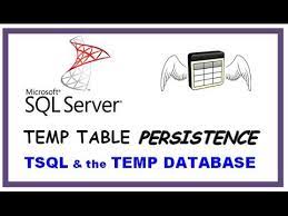 sql server temp tables d