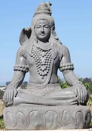 stone large tating shiva sculpture