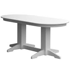 Oval Recycled Plastic Dining Table 4