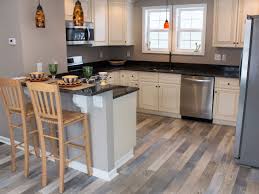 kitchen with engineered vinyl flooring