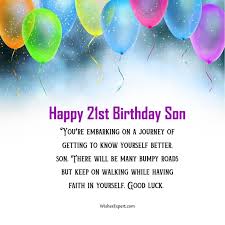 happy 21st birthday son 35 wishes