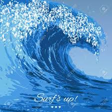 大きな海の波のリアルなイラストのイラスト素材・ベクター Image 47863938
