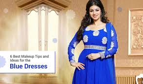 6 best makeup for blue dress outfit