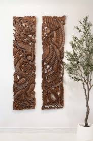 Buy Dragon Wood Carving Wall Hanging