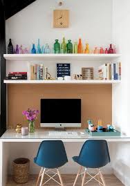 floating shelves above desk design ideas