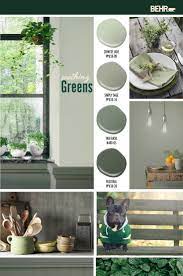 soothing greens color palette