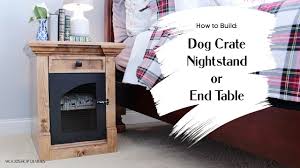 diy dog crate end table or nightstand