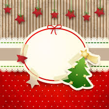 Cute Christmas Cards With Frame Vector Set 02 Free Download