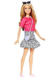 Barbie Fashionista Pink Top White Skirt Doll