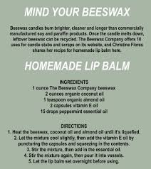 beeswax diy stocking stuffers our lip