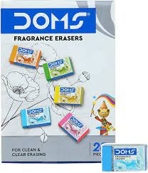 Doms Non-Toxic Fragrance Erasers Set | for Clean & Clear Erasing |  Stationery Gift Item for Kids & Students | Playful Body Colors | Pack of 20  Pieces : Amazon.in: Home & Kitchen
