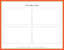 Blank Recipe Card Template Free Full Page Index Word 4 X 6