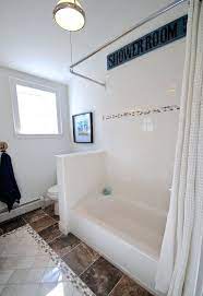 Pony Wall Bathroom Shower Curtain Rod