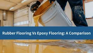 rubber flooring vs epoxy a comparison