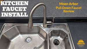 kitchen faucet install featuring moen