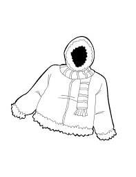 White paper crayons, markers or colored pencils. Warm Jacket In Winter Clothing Coloring Page Coloring Sun