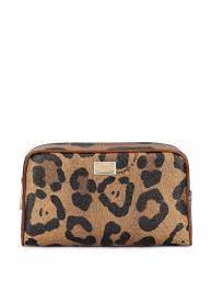 gabbana leopard print makeup bag