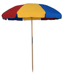 7 5 Ft Beach Umbrella With Wood Frame