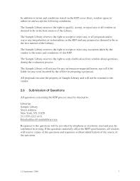 Rfp Proposal Cover Letter Request For Proposal Cover Letter Sample