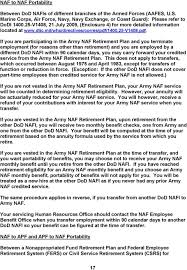 U S Army Naf Employee Retirement Plan Pdf Free Download