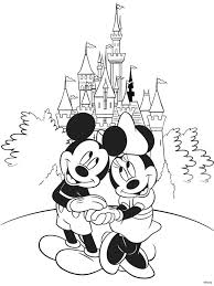 Meer dan 2.000 gratis disney kleurplaten online. Minnie And Mickey At Disneyland Color Page 1001coloring Com