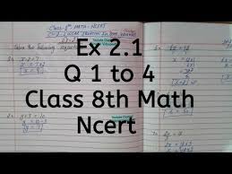 One Variable Class 8th Math