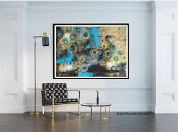 wall art prints turquoise blue