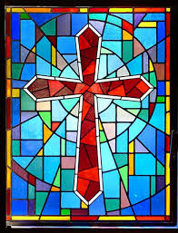 simple church stained glass window designs