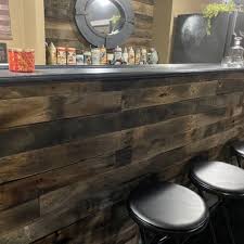 Outdoor Bar With Authentic Barn Wood