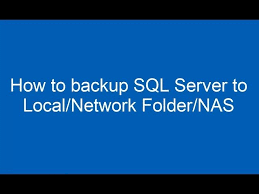 how to backup sql server to local