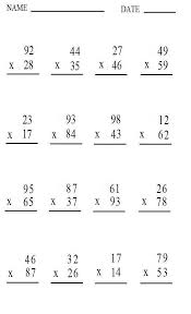 math worksheets and a cross number puzzle