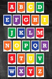 free printable alphabet letter banner