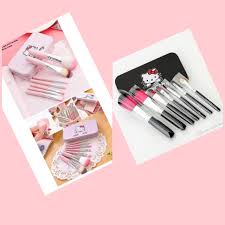 o kitty makeup brushes kit with a