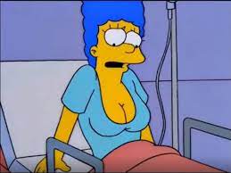 Marge simpson breast implants