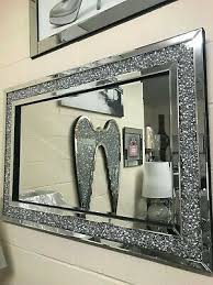 120x80 crushed diamond wall mirror
