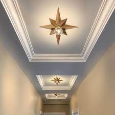 Black Bronze Anise Star Flush Ceiling